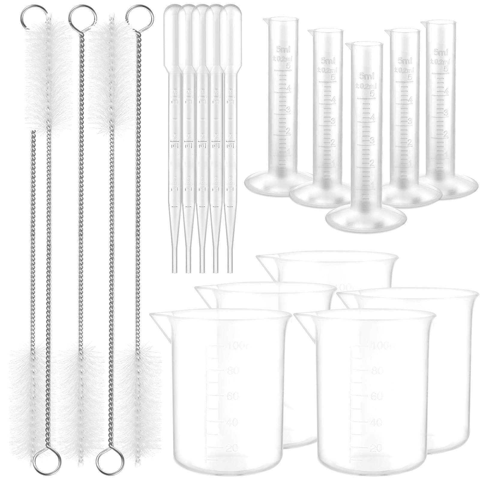 1 set 1 Set Plastic Graduated  - Science Experiment 评论和价格