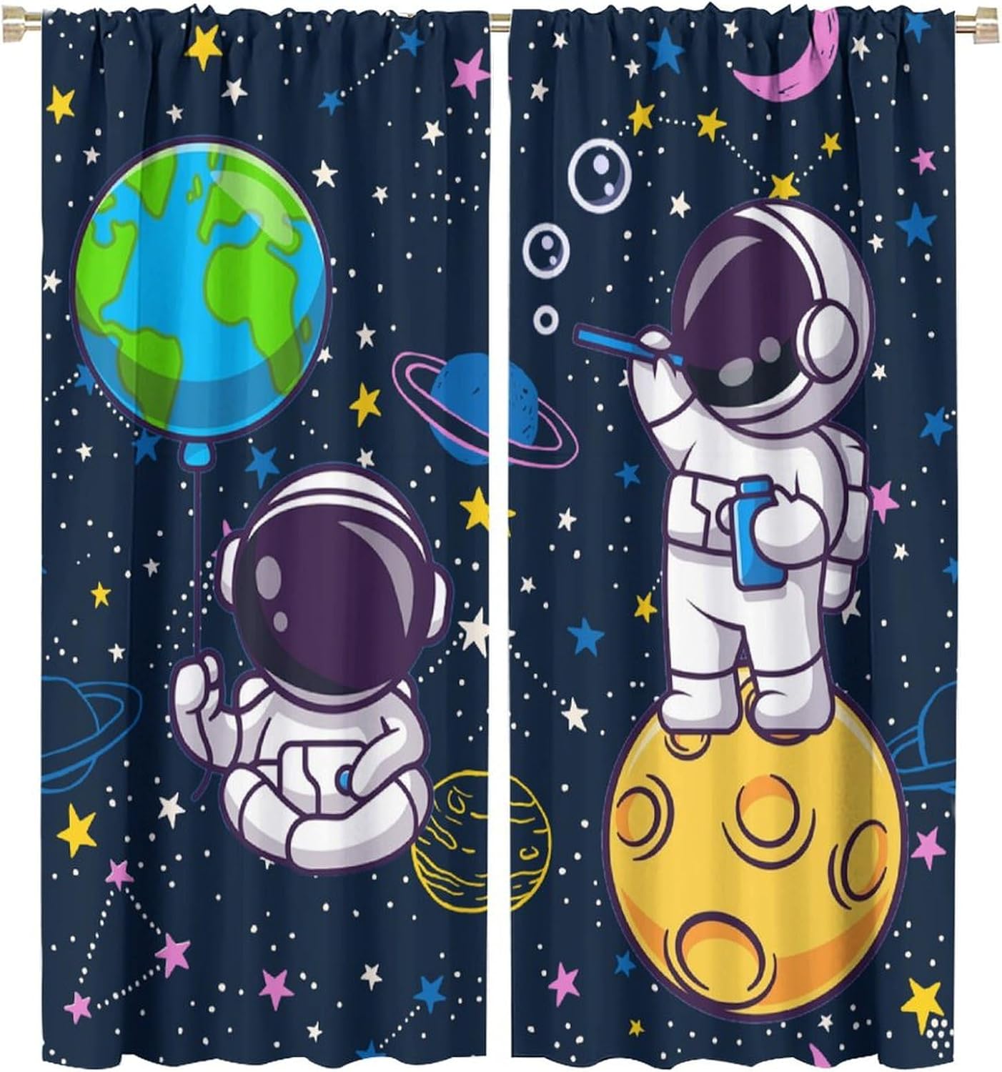 Outer Space Astronaut Galaxy C - Science Nursery 评论和价格