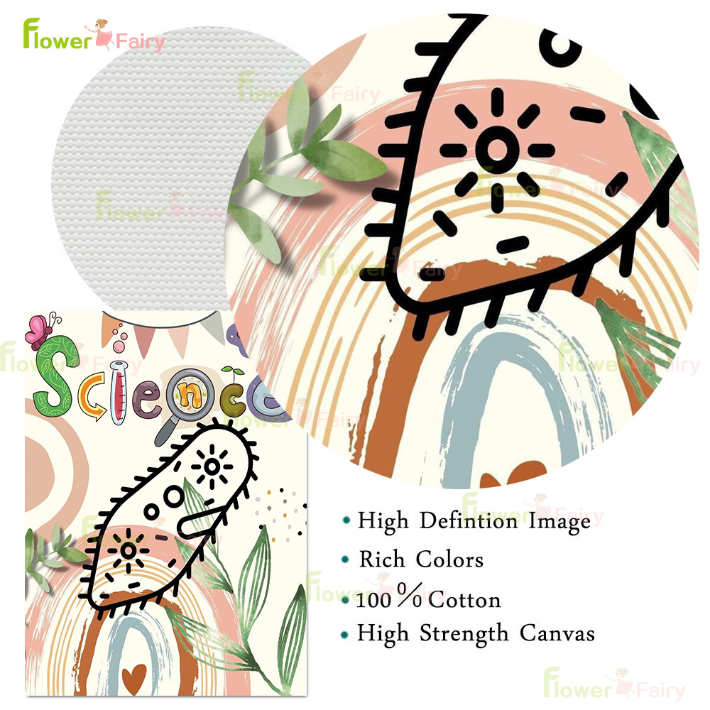 Cartoon Microbiology Watercolo - Science Nursery 评论和价格